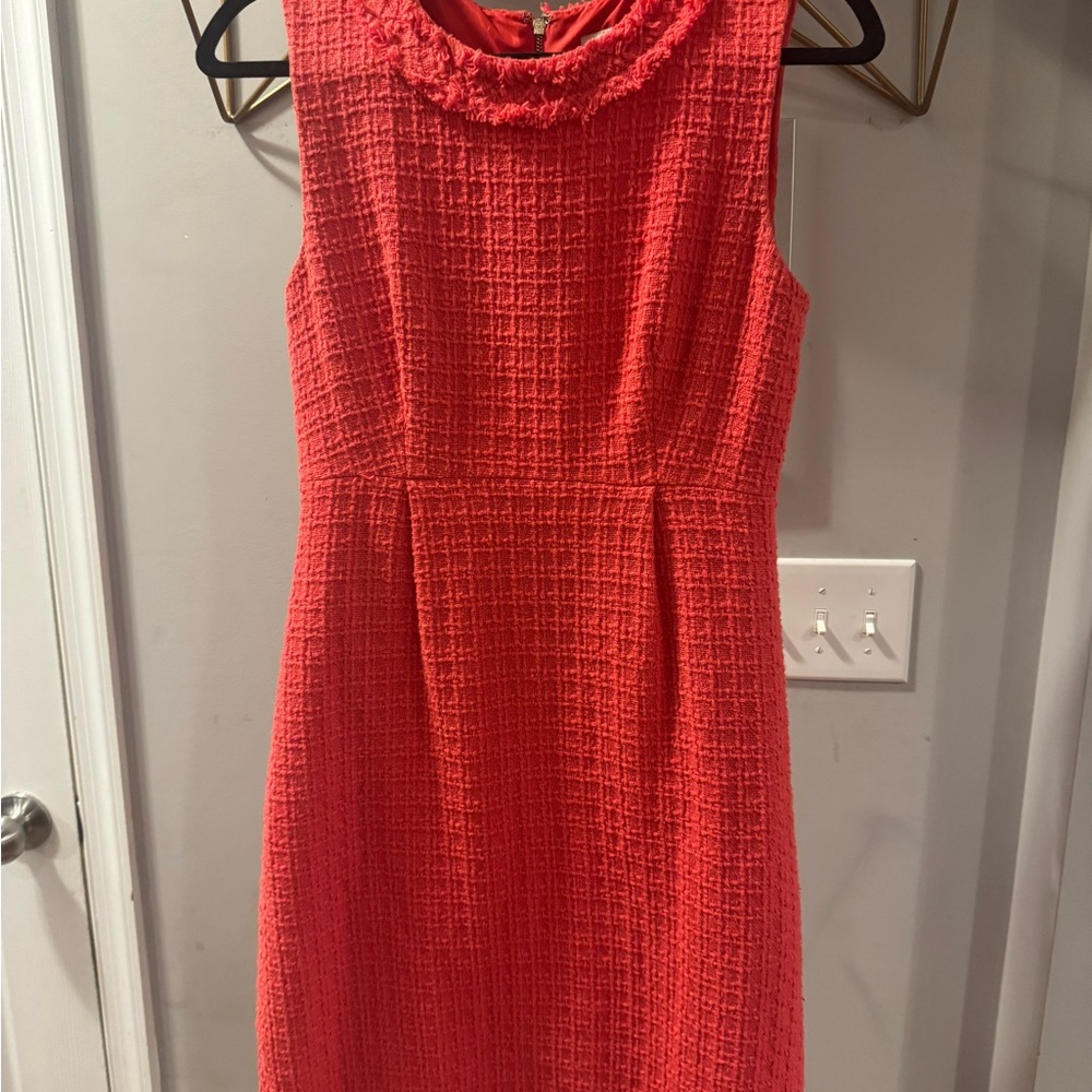 Kate Spade Textured Coral Mini Dress